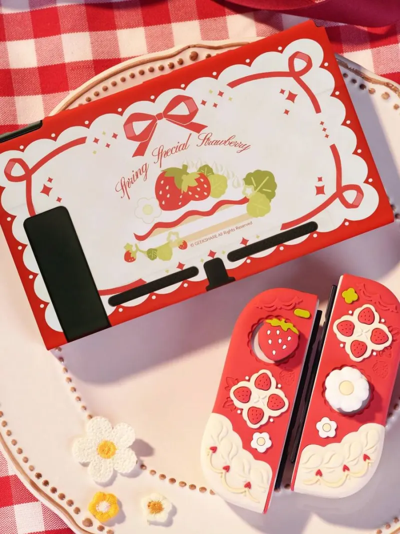 Coque GeekShare Fraise pour Nintendo Switch