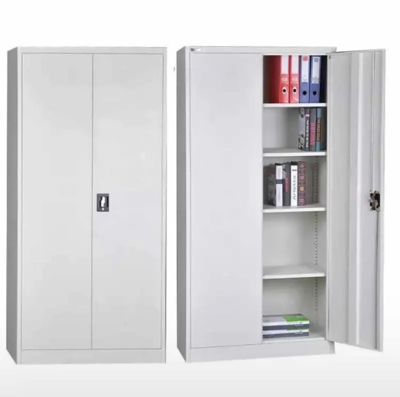 Armoire métallique de bureau – 2 portes et 4 étagères réglables
