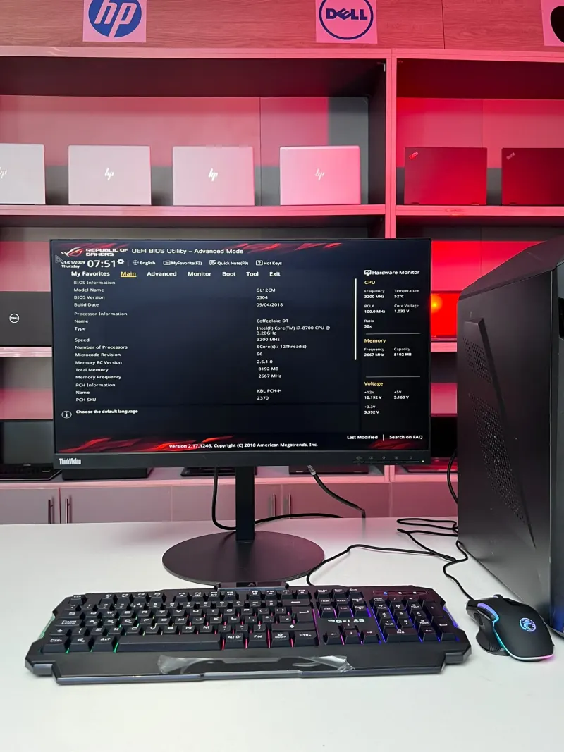 Tour Gaming Asus ROG – Core i7-8700, 16 Go RAM, GTX 1070 8 Go, SSD 256 Go + HDD 1 To – photo 2