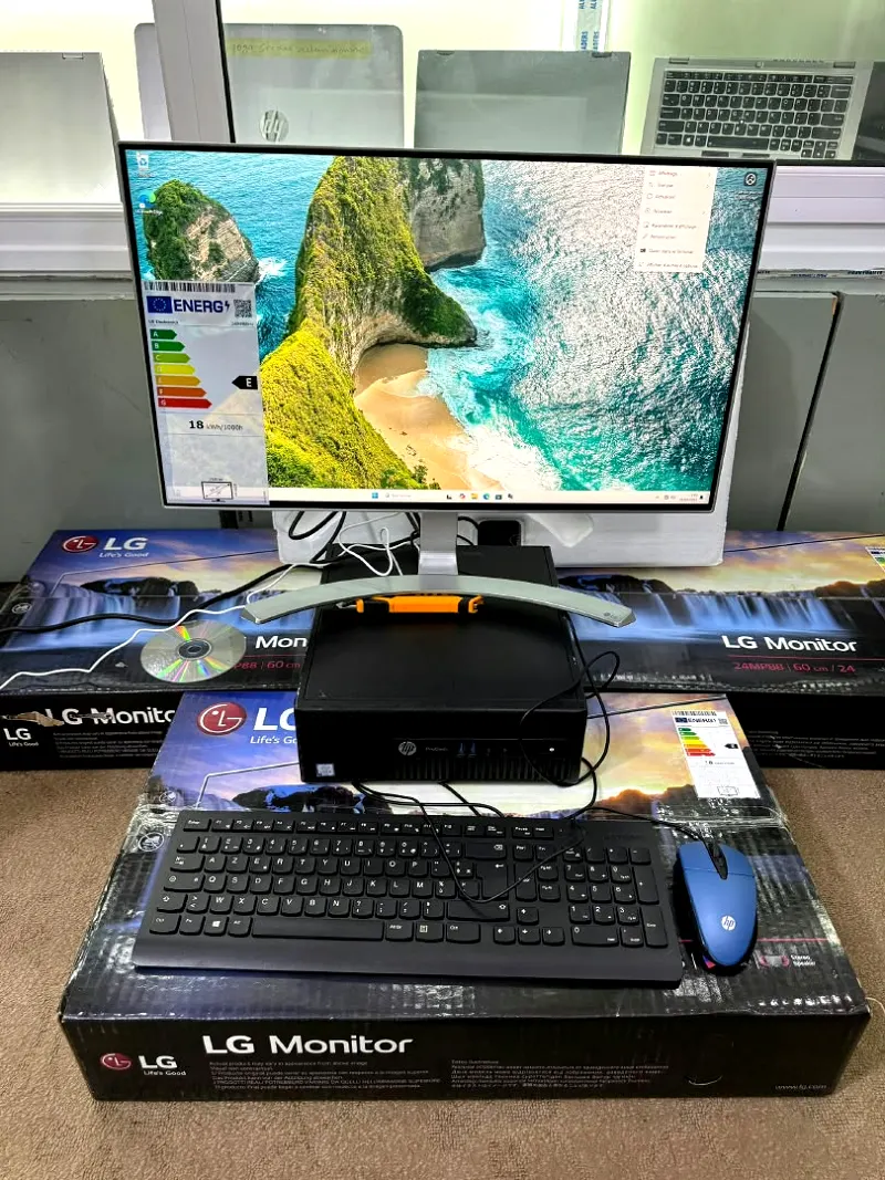 Pack ordinateur de bureau HP ProDesk 400 G3 SFF + écran LG 24 pouces – photo 4