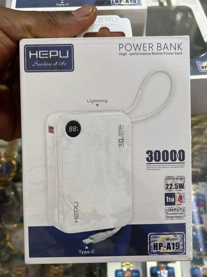 Power bank HEPU 20000mAh compact haute vitesse – photo 2