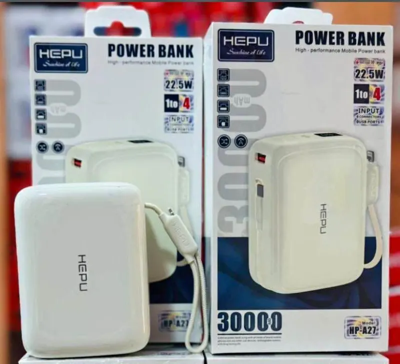 Power bank HEPU 20000mAh compact haute vitesse – photo 1