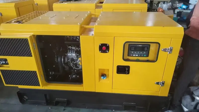 Groupe électrogène diesel silencieux 20-30kVA jaune