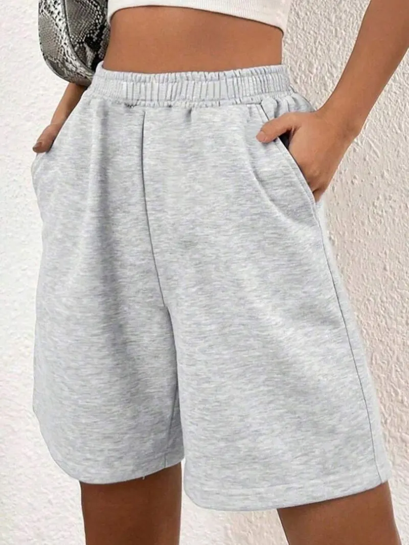 Short décontracté gris léger sportif – photo 3
