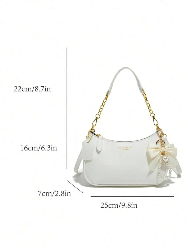 Sac bandoulière blanc épaulé {prefix}posts mode – photo 3