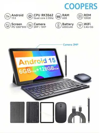 Tablette Coopers 15″ YQ10S Max – 6Go/128Go + Kit