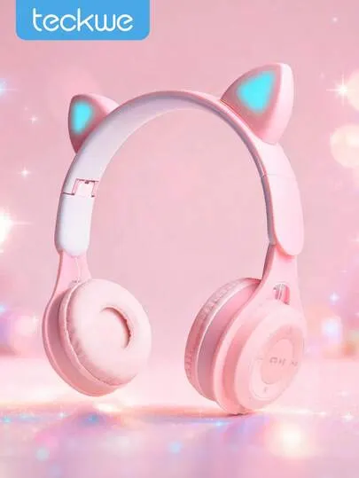 Casque Oreilles de Chat LED pour Enfants