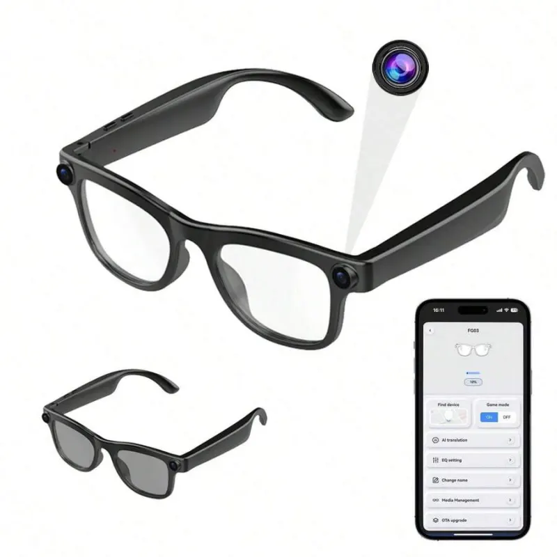 Lunettes Caméra Intelligentes IA 20MP – 64Go – photo 3