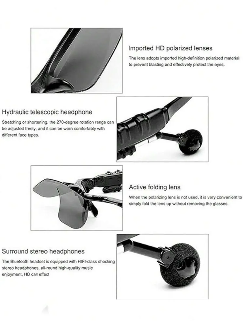 Lunettes Polarisées avec Écouteurs Bluetooth – photo 5
