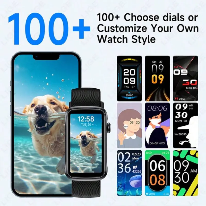 Montre Connectée LIGE 100+ Modes Sport – photo 5