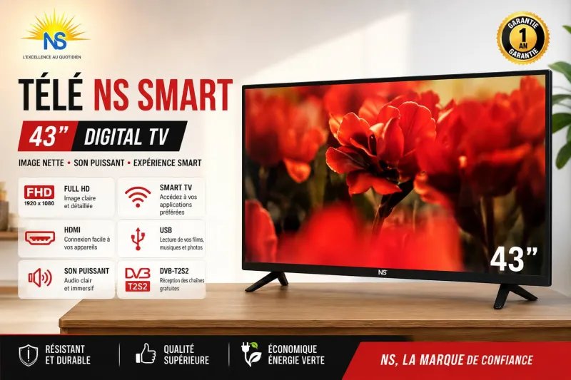 Téléviseur NS Smart 43" FHD Digital TV – photo 1