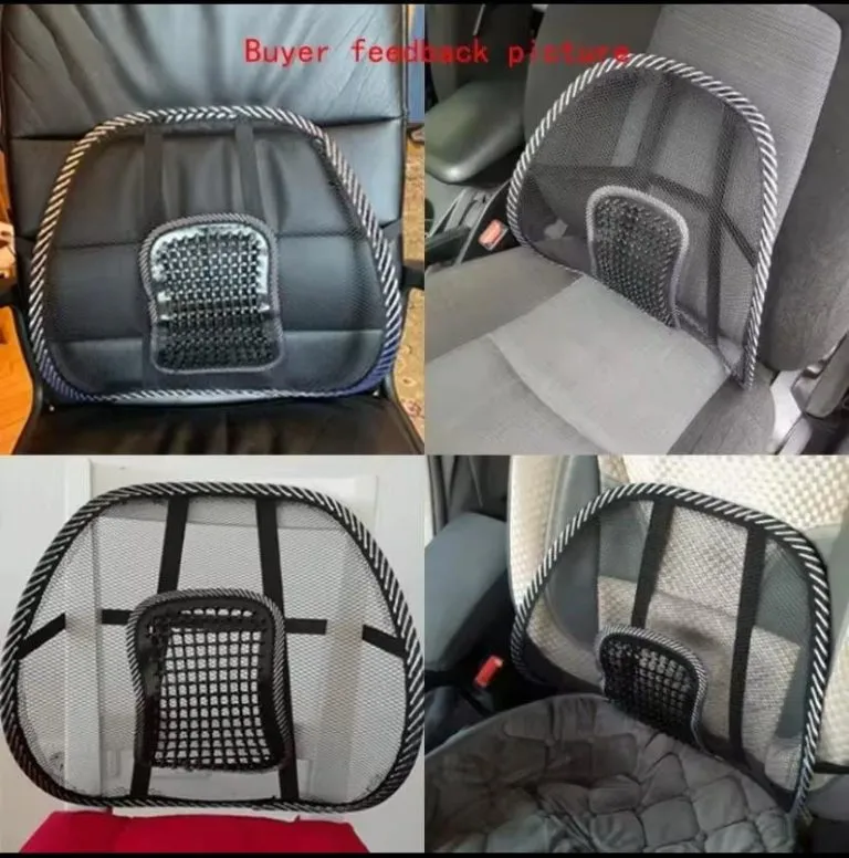 Coussin de Soutien Lombaire Ergonomique en Maille Respirante