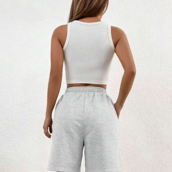 Short décontracté gris léger sportif