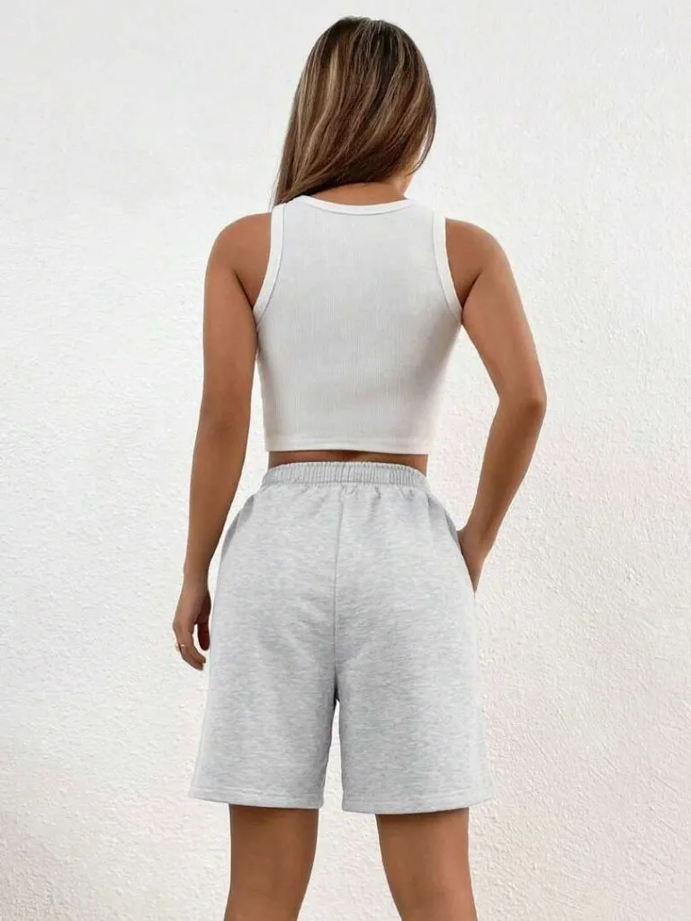 Short décontracté gris léger sportif