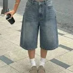 Pantalon large blanc coton/lin chic