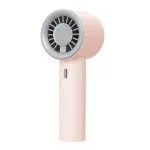 Mini ventilateur à main rose rechargeable par USB
