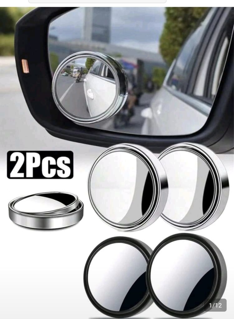 Miroirs Angle Mort Ronds pour Rétroviseurs - Lot de 2