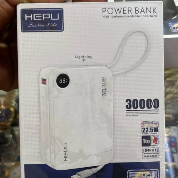 Power bank HEPU 20000mAh compact haute vitesse