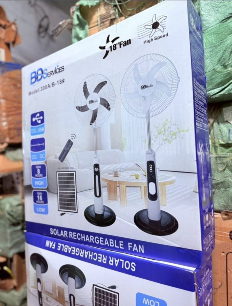 Ventilateur Solaire Rechargeable BDS Services 18" Modèle 300A