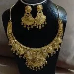 Collier & Boucles d'Oreilles Style Oriental Doré shics-9