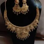Collier & Boucles d'Oreilles Style Oriental Doré shics-8