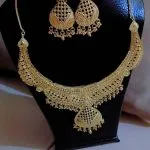 Collier & Boucles d'Oreilles Style Oriental Doré shics-5