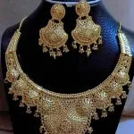 Collier & Boucles d'Oreilles Style Oriental Doré shics-4