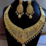 Collier & Boucles d'Oreilles Style Oriental Doré shics-3