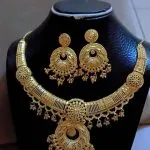 Collier & Boucles d'Oreilles Style Oriental Doré shics-1