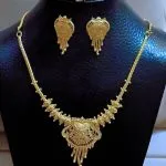 Collier & Boucles d'Oreilles Style Oriental Doré inde -