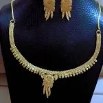 Collier & Boucles d'Oreilles Style Oriental Doré ensemble