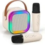 Enceinte karaoké Bluetooth avec microphone et LED RGB