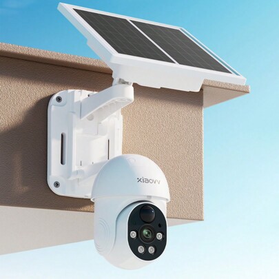 XIAOVV Caméra solaire Wi-Fi 1080p PTZ IP65