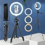 Anneau lumineux 10 pouces avec trépied réglable