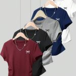 Set 5 T-Shirts INAWLY Décontractés Femme
