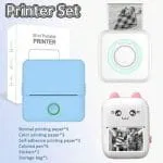 Kit mini imprimante photo thermique Bluetooth – 22 pièces
