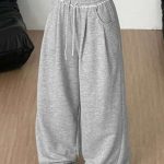 Pantalon Coolane Droit Ample Gris Femme