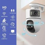 Caméra de sécurité Wi-Fi 4 MP double objectif