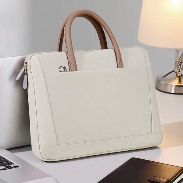 1 pièce Sac d'ordinateur portable portable à l'épaule, sacoche étanche pour conférence, sac de retour à l'école