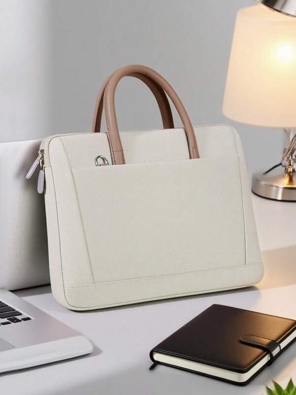 1 pièce Sac d'ordinateur portable portable à l'épaule, sacoche étanche pour conférence, sac de retour à l'école