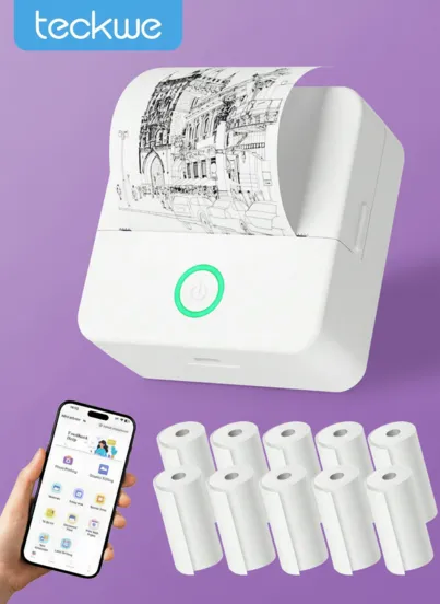 Mini Imprimante Thermique Bluetooth Sans Encre