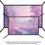 Écran de projection pliable 60 à 150 pouces