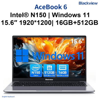 PC portable Blackview AceBook 6 – 16/512 Go, 15,6″