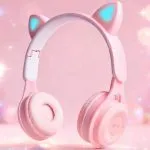 Casque Oreilles de Chat LED pour Enfants