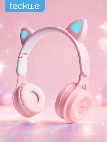 Casque Oreilles de Chat LED pour Enfants