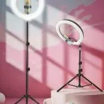 Anneau lumineux LED 12 pouces avec trépied 63 pouces