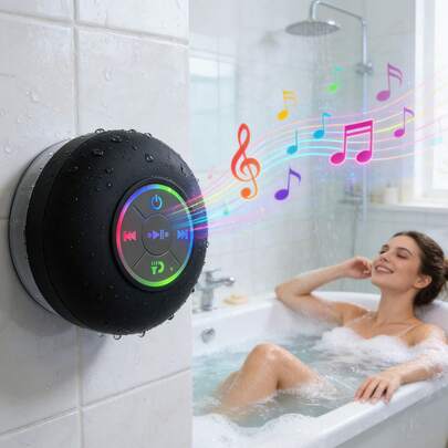 1767160083ff84e34c23f86a58ea5407613a7ea0f4_thumbnail_405x552.jpg Mini enceinte de douche Bluetooth avec ventouse