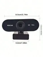 Webcam USB 1080P Rotative 360° Autofocus