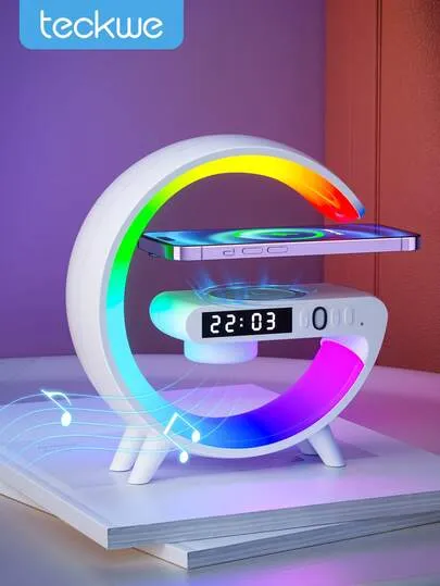Enceinte LED Teckwe 3-en-1 avec Réveil