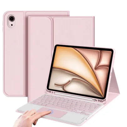 Étui clavier tactile rose pour tablette – 280 mAh